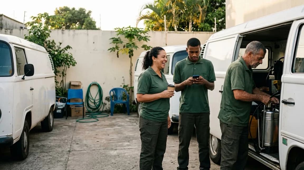HR, time clock and personnel: Geofenced time clock on the phone, vacations, medical exams and PPE, roles, expenses, hiring, reviews and climate, made for field teams.