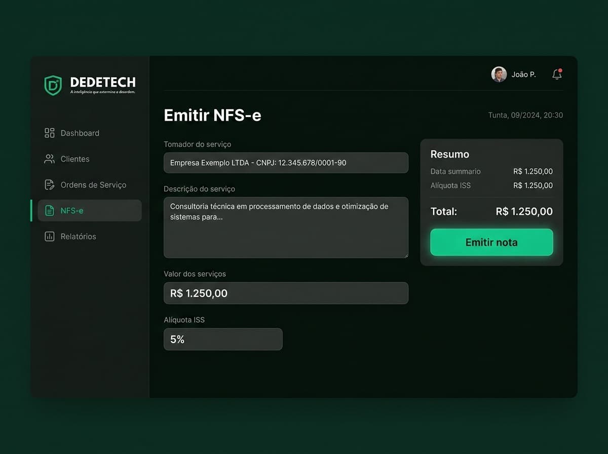 Nota fiscal de serviço (NFS-e)