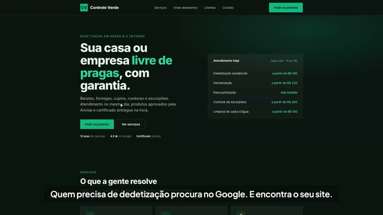 A website that brings customers: Every company gets a professional, SEO-optimized website that sends requests straight into the sales funnel.
